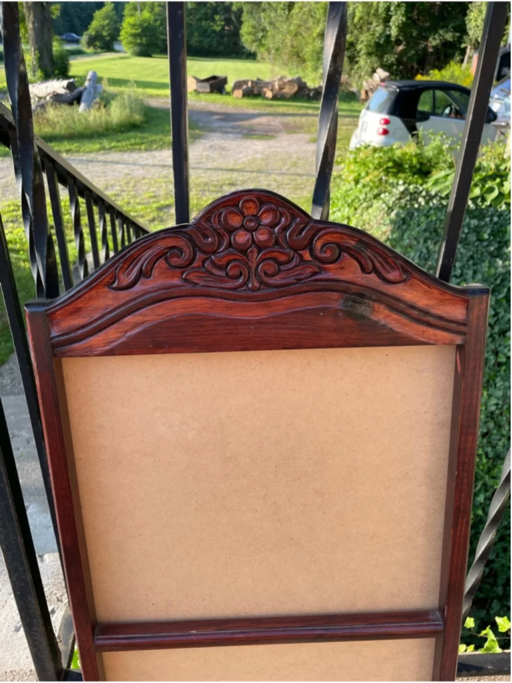 Vintage elegant carved